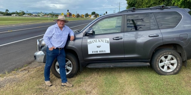 Member for Hill Shane Knuth with his dark grey 2016 Toyota LandCruiser Prado GXL. PHOTO: Supplied.