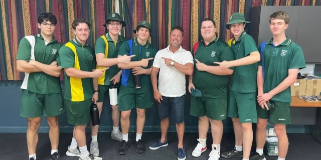 KAP Deputy Leader and Hinchinbrook MP, Nick Dametto with St. Anthony’s Catholic College Year 12 Students.